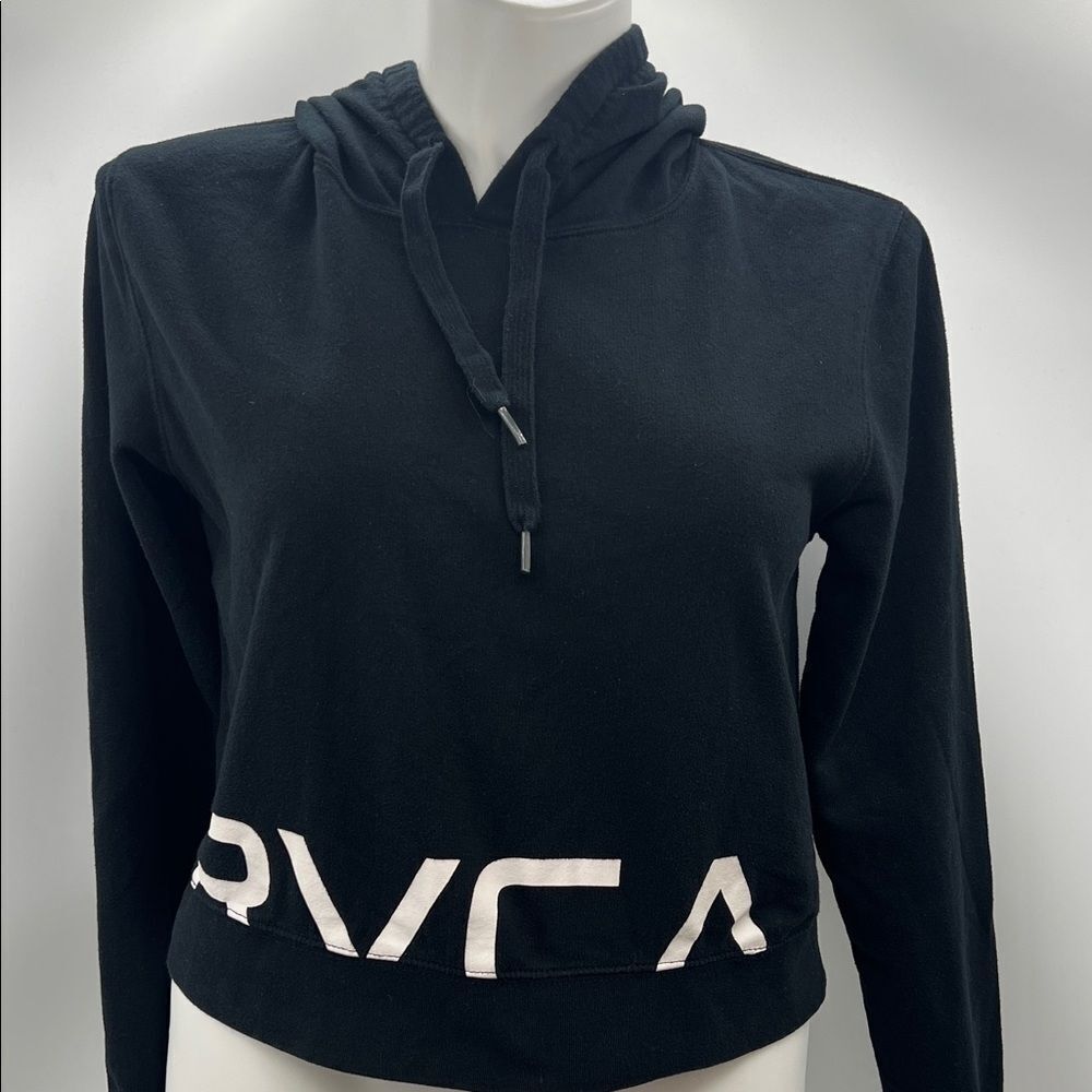 RVCA Women's Black Hoodie Sweatshirt